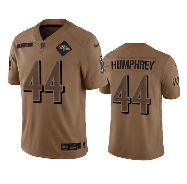 Men%27s Baltimore Ravens #44 Marlon Humphrey 2023 Brown Salute To Service Limited Football Stitched Jersey Dyin->buffalo bills->NFL Jersey